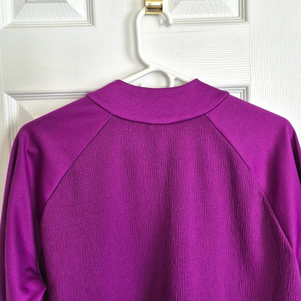 Nike Dri-Fit Therma Golf‎ Purple Quarter-Zip Pullover Lightweight Top women XL - Picture 8 of 11